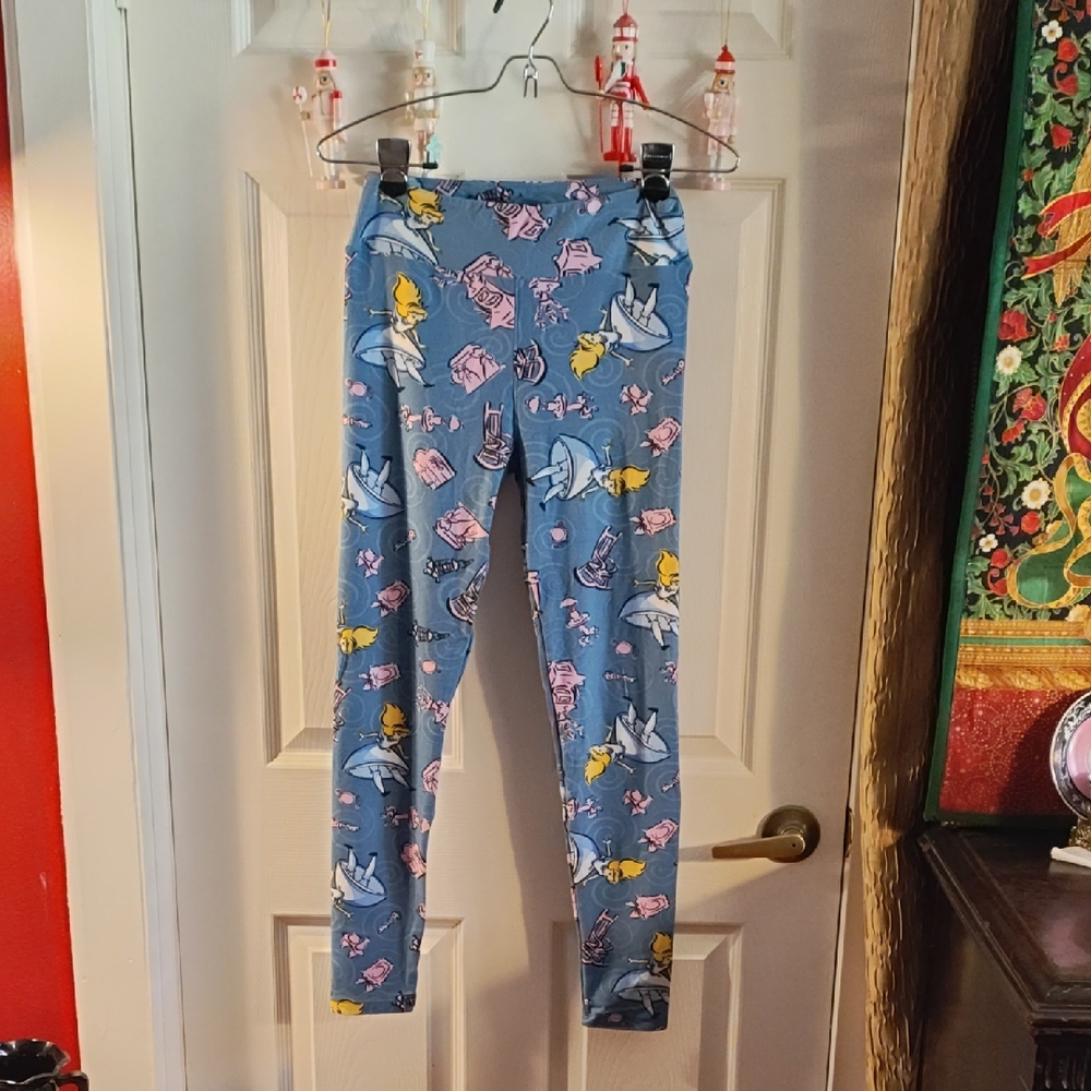 LuLaRoe Ladies Leggings with Alice And Cheshire Cat
